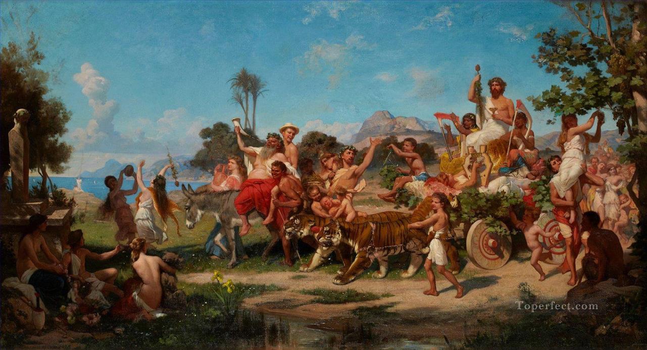 Bacchanalia Stephan Bakalowicz Ancient Rome Oil Paintings